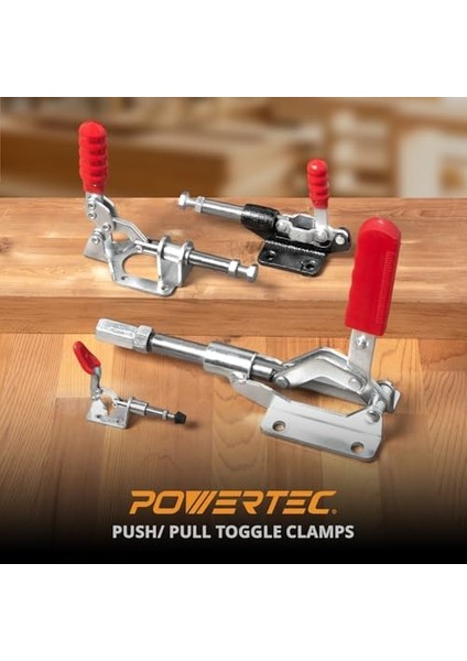 20318 Push-Pull Mafsal Kelepçesi, 305 cm – 227 Kg, Sağlam Tutma Kapasitesi, Flanş Taban Plakalı Piston Kaldırma Kelepçesi, 1 Adet modelleri