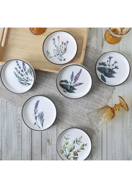 Çiçek Bahçesi Stackable Çerezlik/sosluk 14 cm 6 Adet 18938-43