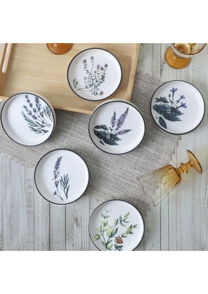 Çiçek Bahçesi Stackable Çerezlik/sosluk 14 cm 6 Adet 18938-43 modelleri