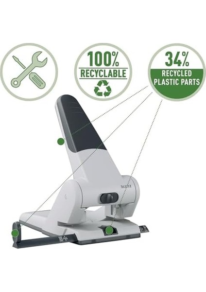 65 Sayfa Kapasiteli Delgeç, Gri