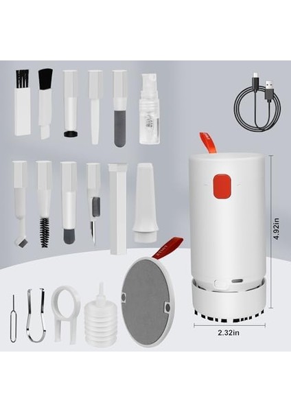 Gotye 21&apos;i 1 Arada Klavye Temizleme Seti, Dizüstü Bilgisayar, Ipad,, Kamera, Kulaklık Temizliği, Çok Fonksiyonlu Bilgisayar Ekranı Temizleme Fırçası Araçları Için Mini Elektrikli Süpürge