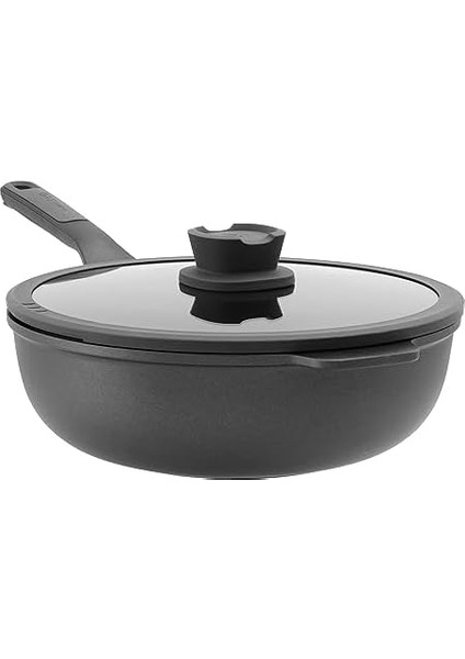 Leo Yapışmaz Kapaklı Alüminyum Döküm Wok Tava 28 cm modelleri