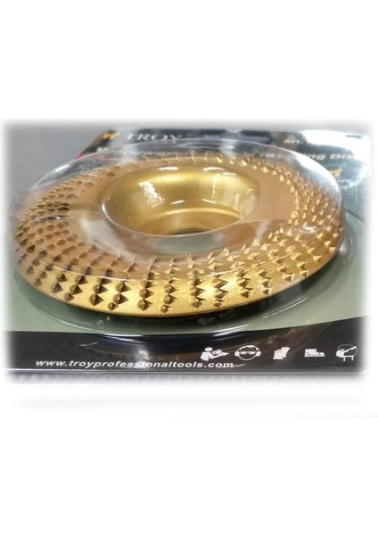 25074 Avuç Taşlama Için Ahşap Aşındırıcı Disk, Toroidal, 125MM