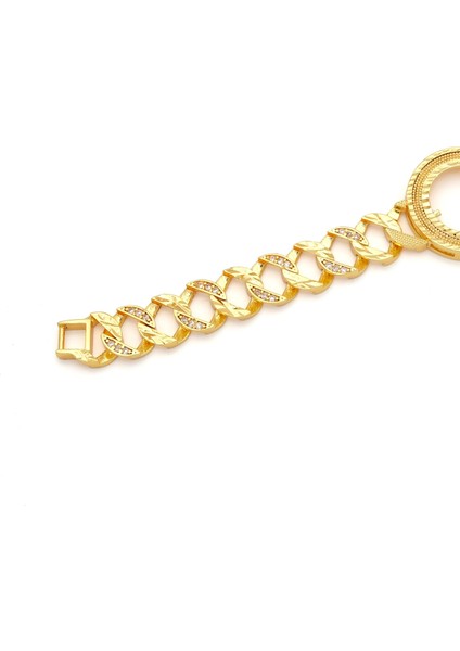 altın kaplama zirkon taşlı desenli çeyrek çerçeve bileklik blk-1174 fırsatları