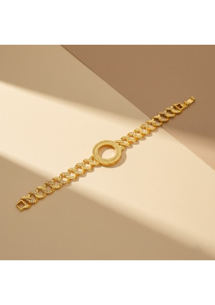 altın kaplama zirkon taşlı desenli çeyrek çerçeve bileklik blk-1174 indirimleri