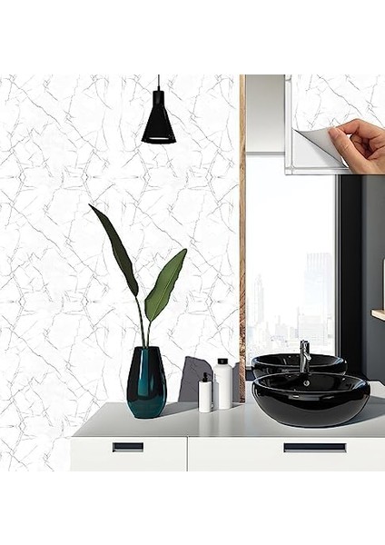 Kendinden Yapışkanlı Silver Desenli Pvc, Yapışkanlı Kaplama, Çıkartması, Zemin Duvar Karosu 30X30 cm (11 Adet / 1 M²)