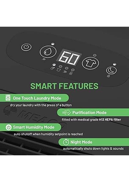 Arete 10L Nem Alma ve Hava Temizleme Cihazı