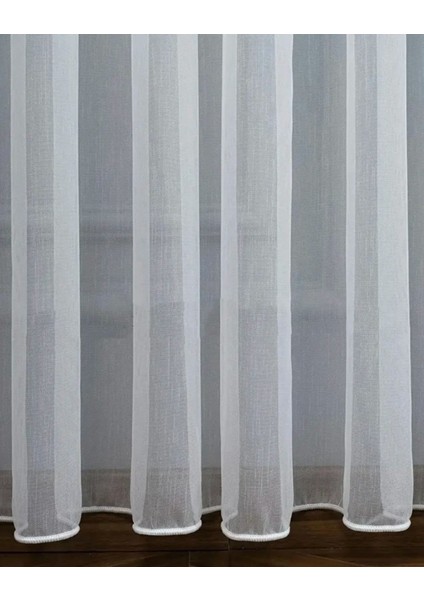 1/3 Sık Pileli Kırışmaz Bambu Zemin Tül Perde modelleri