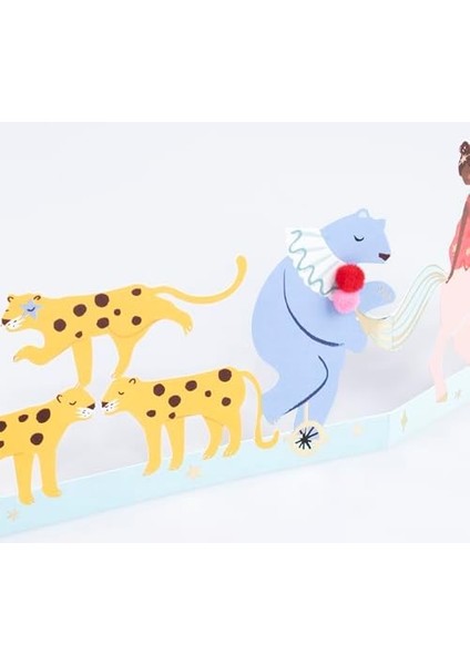 - Circus Concertina Card - Sirk Tebrik Kartı modelleri