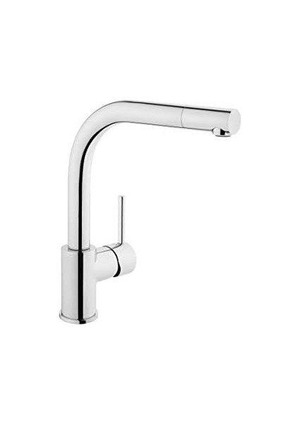 Eviye Bataryası A42136, Krom, 360° Dönebilen, Silikon Perlatörlü, Su Tasarruflu, Sağ/sol Kollu modelleri