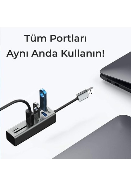 Bix BX04HB Sd/micro Sd Kart Okuyuculu ve 3 Portlu USB 3.0 Çoklayıcı Hub Dönüştürücü Adaptör fiyatları