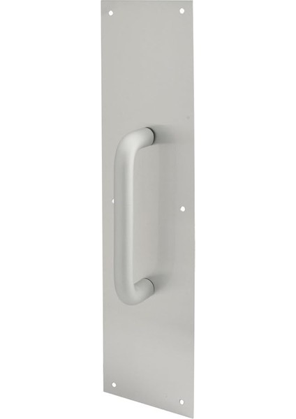 Ürünler J 4640 Kapı Pull Plaka ile Yuvarlak Sap, 4-Inç x 40,6 Cm, Saten Alüminyum fiyatları