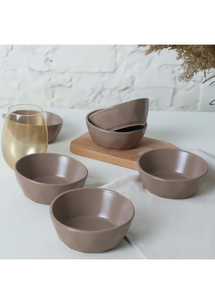 Mat Toprak Taupe Çerezlik/sosluk 12 cm 6 Adet 977