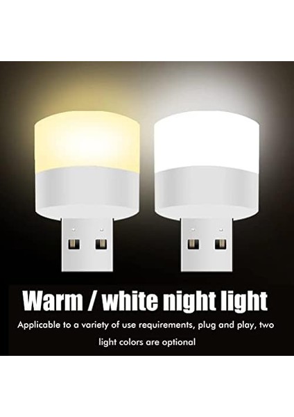 Mini LED Lambalar, Okuma Işığı, 6 Parçalı Taşınabilir Mini USB Gece Lambası, Mobil Led, Bebek Uykusu, Mobil Şarj Lambaları Için Küçük Yuvarlak Işıklar fiyatları