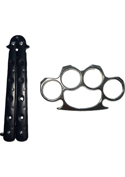 Siyah Sallanabilir Çakı ve Kalın Dayanıklı Muşta - Kampanyalı Set fiyatları