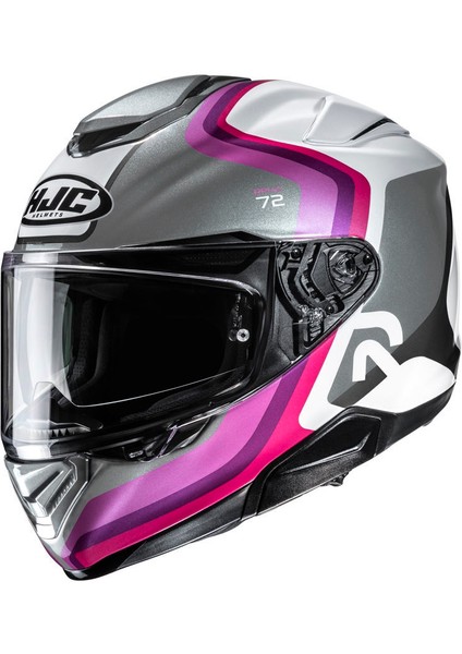 RPHA72 Ernem Mc8 Kapalı Motosiklet Kaskı Gri Fuşya