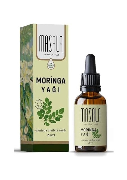 Masala Moringa Yağı 20 Ml. Soğuk Pres (Moringa Carrier Oil) fiyatları