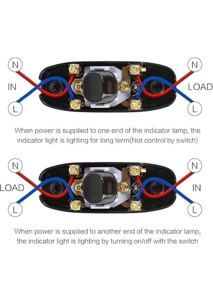 Işık Anahtarı - 6 Adet Ac 250V 10A Açma/kapama Kablolu Anahtar, LED Göstergeli, Masa Lambası, Yatak Başı Lambası, Masaüstü Aydınlatma Için Elektrik Kablosu fiyatları