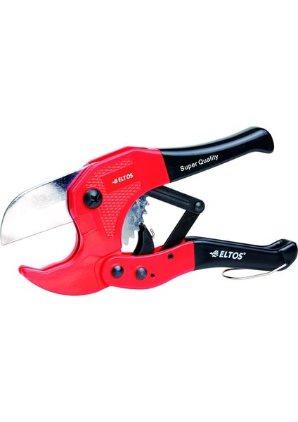 Boru Kesme Makası, 42 Mm, Cırcırlı, Paslanmaz Çelik Bıçak, Alüminyum Gövde, Tek Elle Çapaksız Kesim, EBM365, Su ve Gaz Tesisatı, Plastik, Kompozit Borular, Pprc, Pvc, Pex, Pe, Cpvc Uyumlu