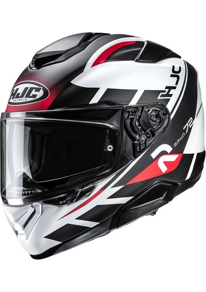 RPHA72 Value MC1SF Kapalı Motosiklet Kaskı Siyah Beyaz Kırmızı