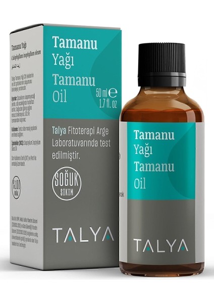 Talya Tamanu Yağı, Soğuk SIKIM,%100 Saf ve Doğal, 50 ml fiyatları