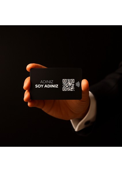 Nfc Black Dijital Kartvizit (2 Adet) - Hediyeli (Torima Telefon Tutucu) fiyatları