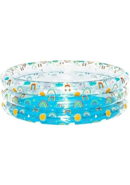 150 x 53 cm Üç Bölmeli Desenli Kutulu Havuz 51045 modelleri