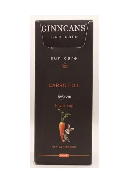 Cosmetıc & Cosmetıcs By Gınncans Sun Güneş Koruyucu Krem Uva+Uvb Bronzlaştırıcı Havuç Yağı 150ML fiyatları