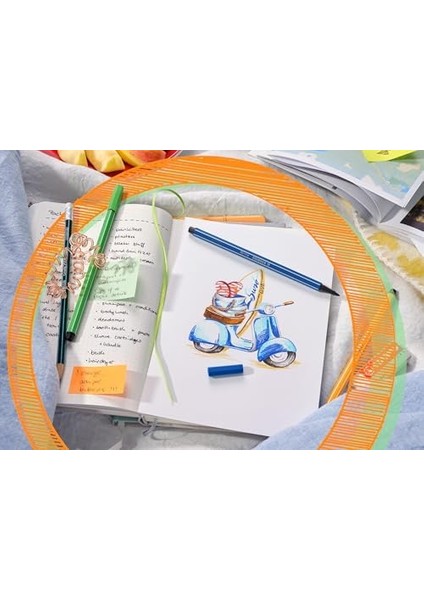 Pen 68 Pastellove - Keçe Uçlu Boya Kalemi - 12&apos;li Paket - Çeşitli Renkler fiyatları