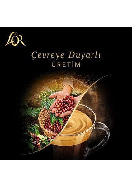 L&apos;or Lungo Profondo, Core-Lungo Collection, Yoğunluk 8, Bitter Çikolata ve Meyvemsi Notalar Espresso Kapsülleri, 10 Adet modelleri