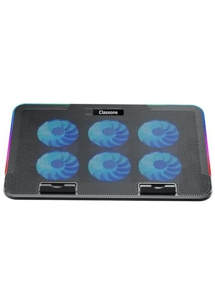 Gaming M60 Laptop Soğutucu, Notebook Stand,10 Rgb Işık Kontrolü, 15.6-17 Inch, Hız Kontrolü, 6 Büyük Fan,telefon Standı, 2 USB fiyatları
