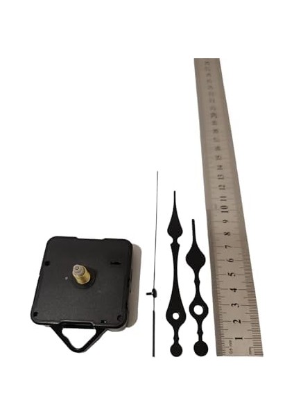 Exizticaret Saat Mekanizması,quartz Akar Sessiz Duvar Saati Mekanizması 16 mm ve Seti (Akrep,yelkovan,saniye) EXIZNM360 modelleri