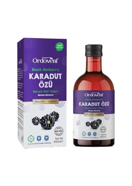 Ordoveni Karadut Özü | Zencefil Ekstaraktlı (400GR) fiyatları
