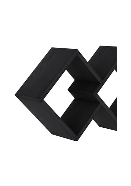 Duvar Rafı Ahşap Siyah fiyatları