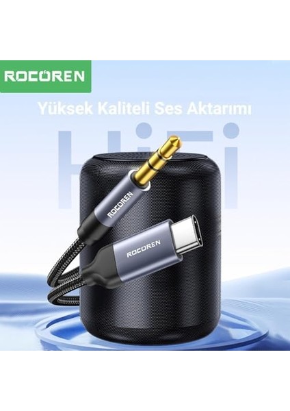 Type-C To 3.5mm Aux Hi-Fi Dac Ses Kablosu 1 Metre fiyatları