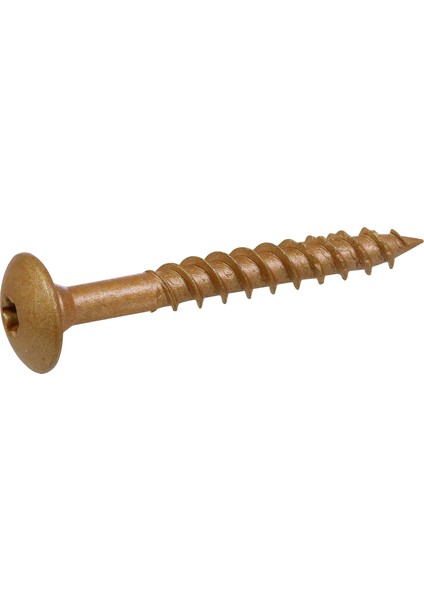 Power Pro 47872 Lag Vidalar, 1/4" x 1-1/2", Yıldız Sürücü Yapı Lag Vidaları, Paslanmaya Dayanıklı, Seramik Kaplamalı Bronz, 2,3 kg Tüp, 375 Adet modelleri