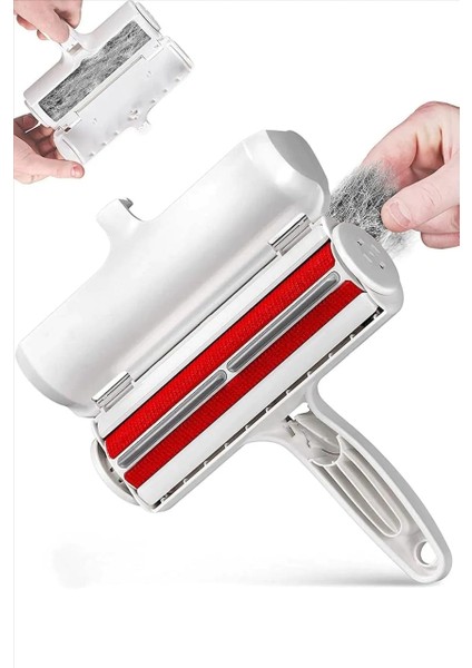 Kedi Köpek Tüy Toplayıcı Hazneli 2 Yönlü Kazak Kıyafet Halı Yatak Kıl Toz Tüy Toplayıcı