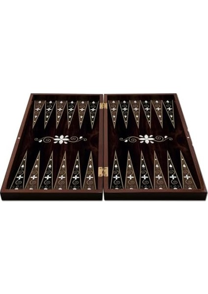 Star Tavla Büyük Boy Polyester Antik Damla Desenli Tavla 25X49X6 Cm. Backgammon modelleri