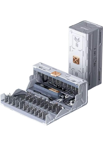 Tornavida Seti – 180&APOS;I 1 Arada Tamir Kiti | 162 Uç, USB Şarjlı, Cr-V Çelik, Telefon, Bilgisayar, Saat ve Elektronik Cihazlar Için Manyetik Set