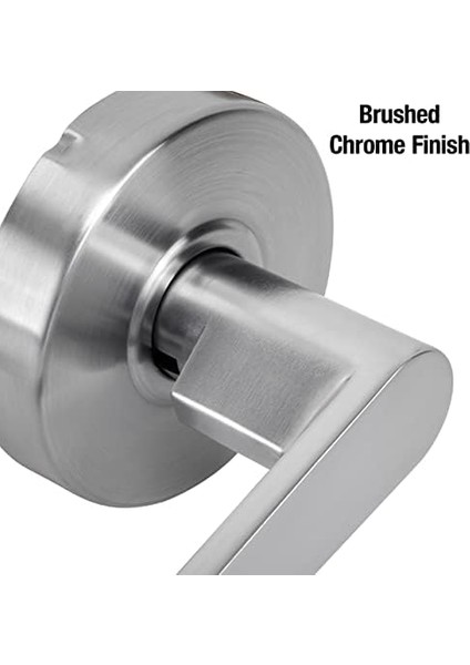 SLCHPG26D Ağır Hizmet Kolu Stili, Sınıf 2 Ticari Geçiş Kapı Kilidi, Fırçalanmış Krom/krom