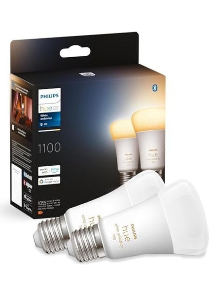 Huewa 8-75W Beyaz Ambiyans Akıllı E27 LED Ampul 2&apos;li Ekopaket, Özellikli fiyatları