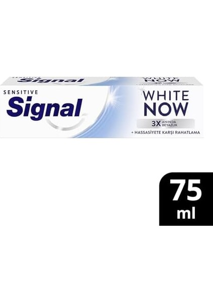 Signal White Now Diş Macunu Sensitive Hassasiyete Karşı Rahatlama 75 ml