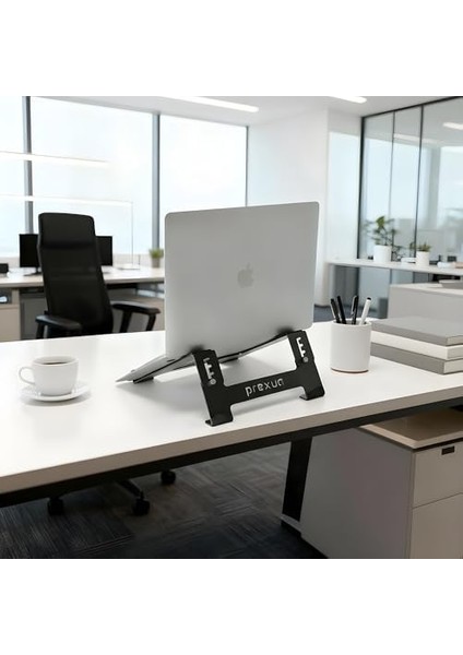 Prexua Stepper Laptop Standı - Notebook Yükseltici Altlık - Metal - Siyah - STP4025 (Siyah) fiyatları