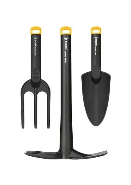 3 Parça Plastik Bahçe Seti, Kazma Kürek Tırmık, SGS3120 Model fiyatları