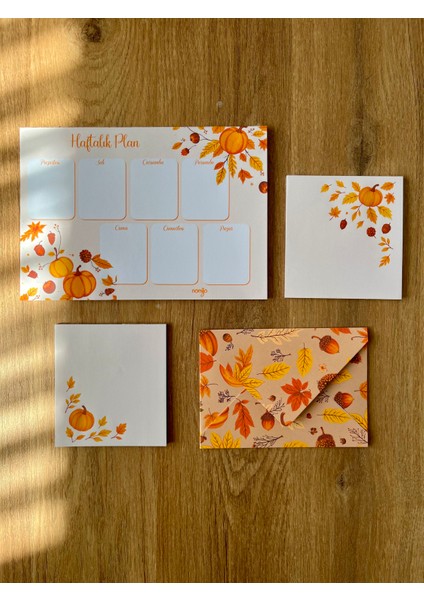 Planlayıcı Set Desenli 50 Yp. + Zarf modelleri