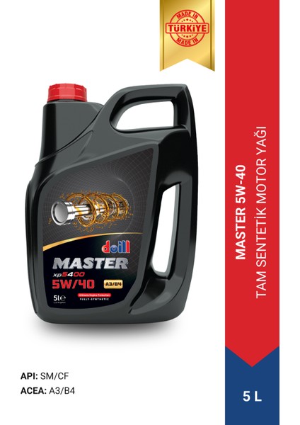Master 5W-40 Apı Sm/cf Acea A3/b4 5 Litre Tam Sentetik Motor Yağı (Üretim Yılı: 2025) fiyatları