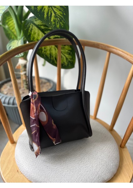 Kadın Fularlı Orta Boy El Çantası