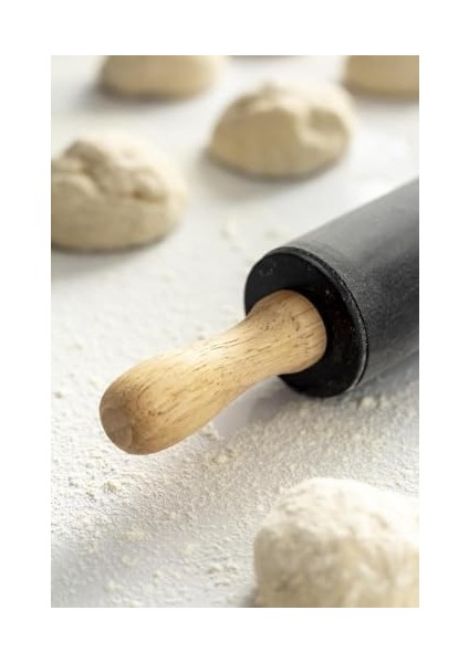 Ahşap Saplı Silikon Merdane,dönerli Merdane,hamur Merdanesi,pizza ve Börek Hamuru Açmak Için Merdane modelleri