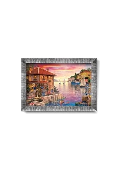 Puzzle Akdeniz Limanı 1000 Parça Çerçeveli Puzzle fiyatları