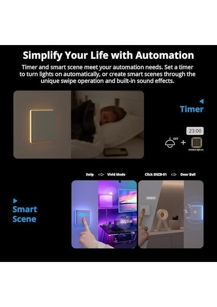 Tx Akıllı Dokunmatik Duvar Anahtarı 4 Kanallı modelleri